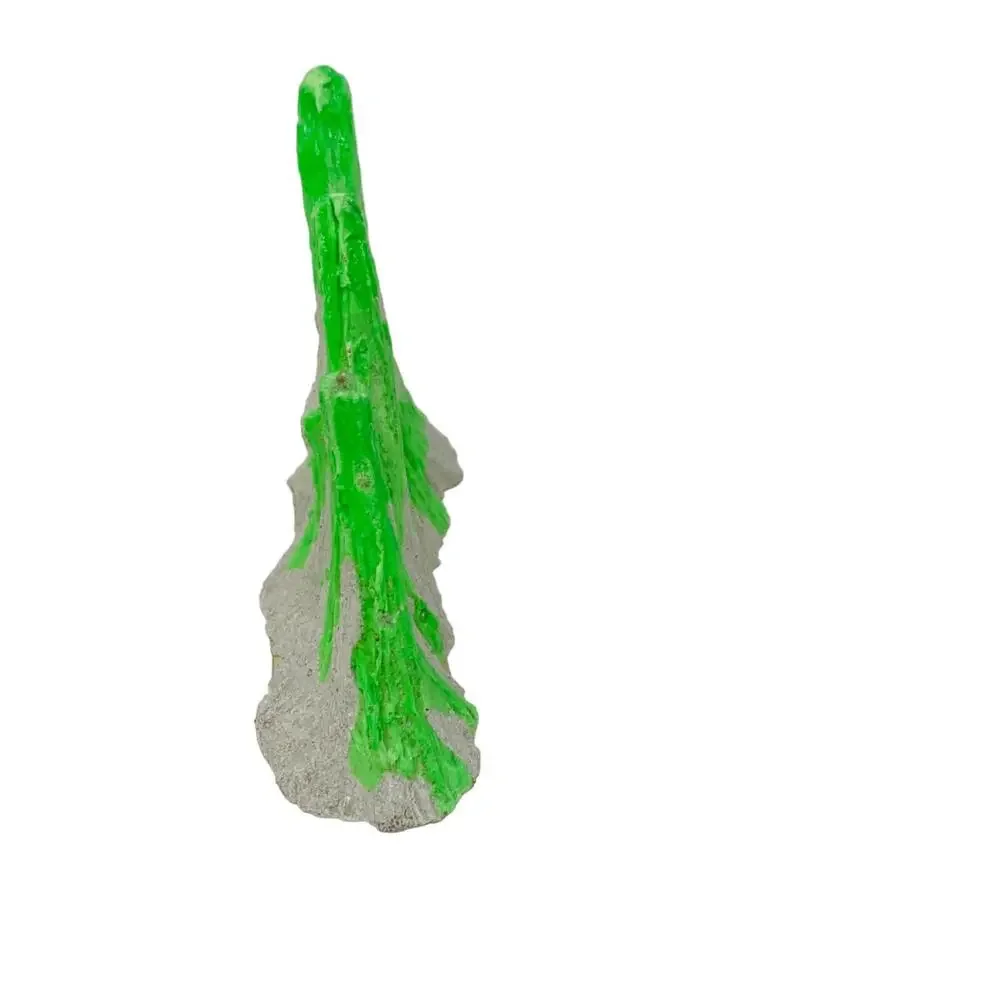 Mini Micro Castle for aquarium fish tanks ornament lime green 4 1/2